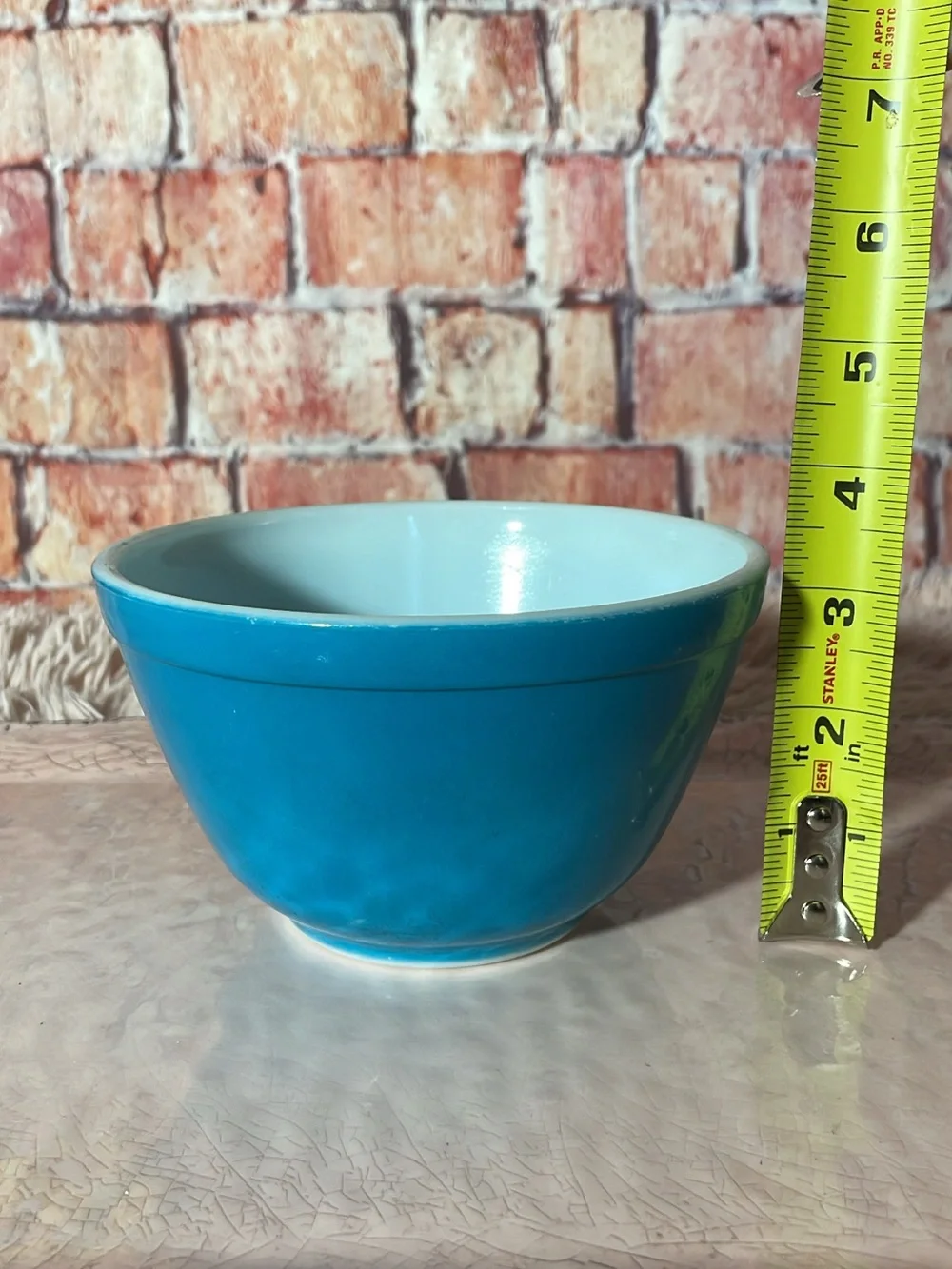 Pyrex Teal Blue Mixing Bowl